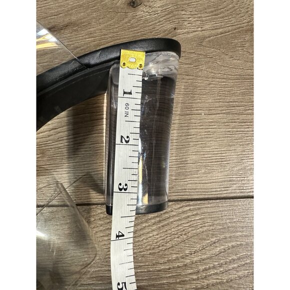 BP X Nordstrom Naomi Block Clear Strap & Heel Slide Sandals, Black, MSRP $70 11 - Picture 6 of 8
